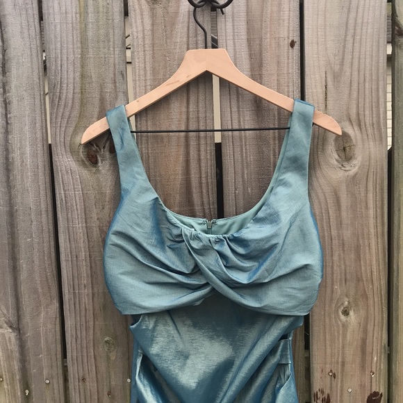 Maggy L Teal Green Cocktail Dress - Size 12 - Picture 2 of 5
